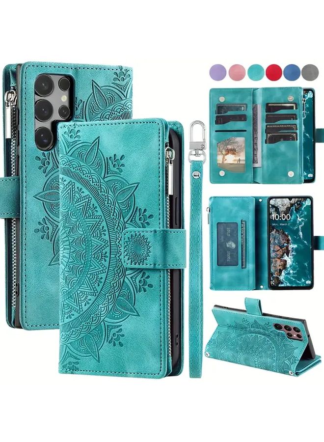 Pink PU Leather Lanyard Wallet Case For Samsung Galaxy S25 Plus With Card Holder - Image 1